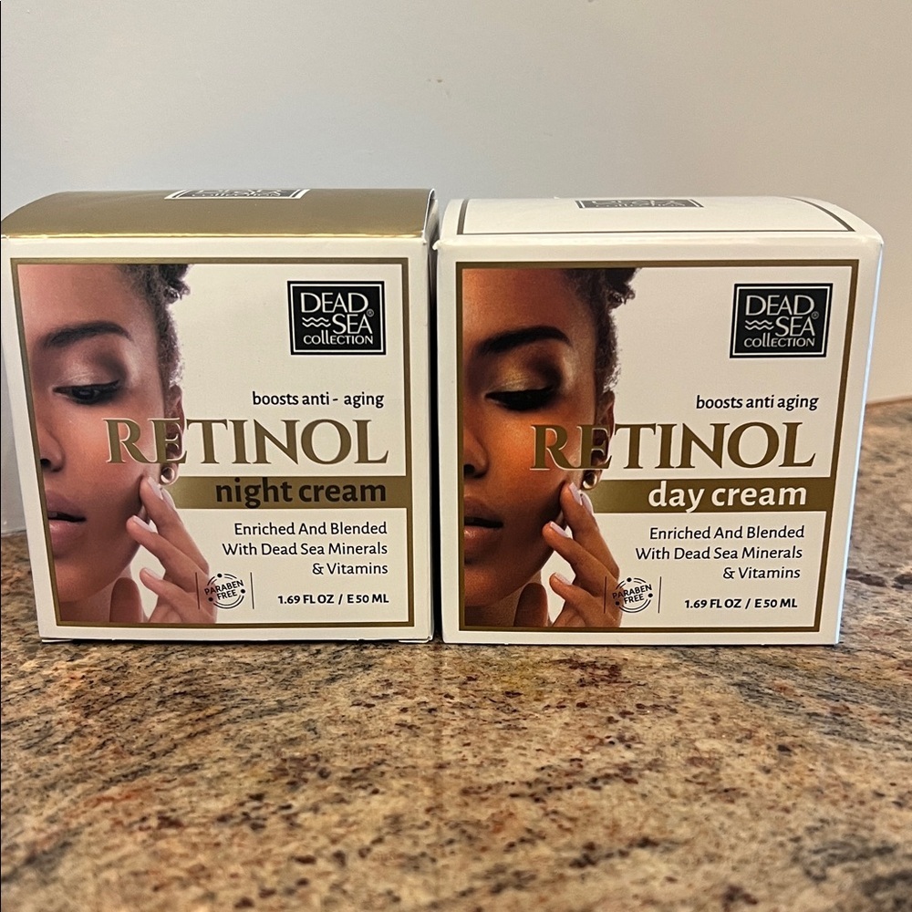 Dead Sea Collection Retinol Night and Day Cream Set NIB